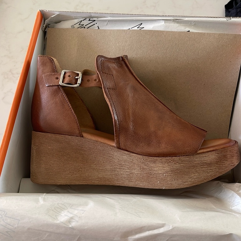 Brown Wedge Sandals